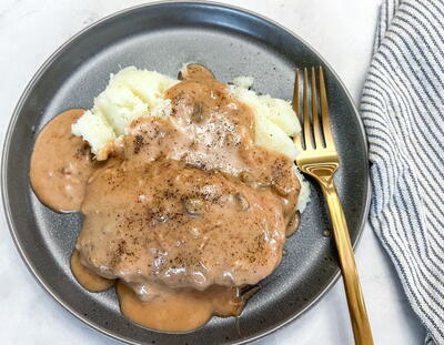 Slow Cooker Cubed Steak