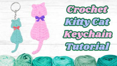 Crochet Cat Keychain