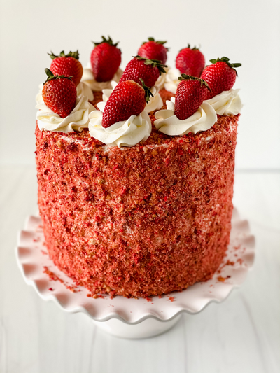 Strawberry Crunch Cake