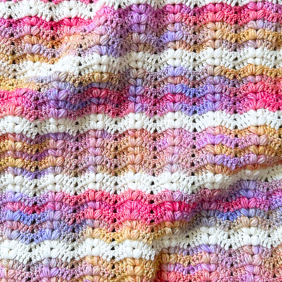 Puff Ripple Baby Blanket