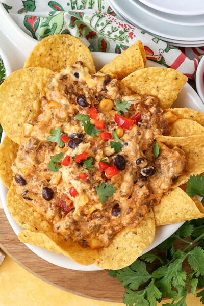 Cheesy Beef Taco Dip Recipe Layered