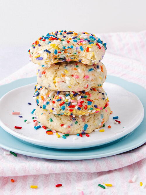 Funfetti Cake Mix Cookies