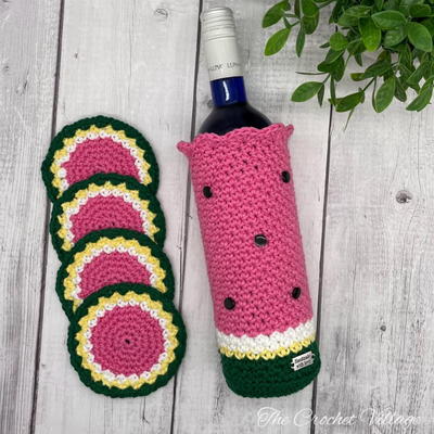 Watermelon Wine Cozy Set