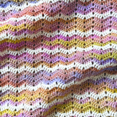 Simple Ripple Baby Blanket