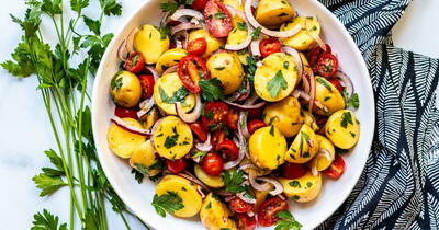 Zesty Italian Potato Salad With Tomatoes