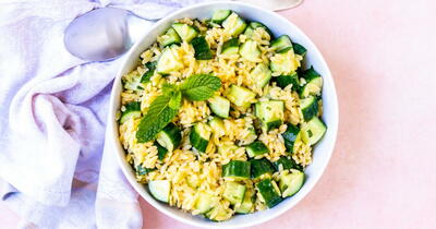 Lemon Cucumber Orzo Salad