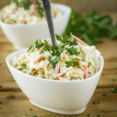 Chipotle Coleslaw With Creamy Lime Dressing