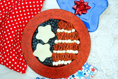 Cute And Colorful 4th Of July Charcuterie Board