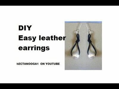 Leather Dangle Earrings