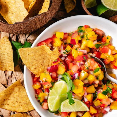 Peach Mango Salsa