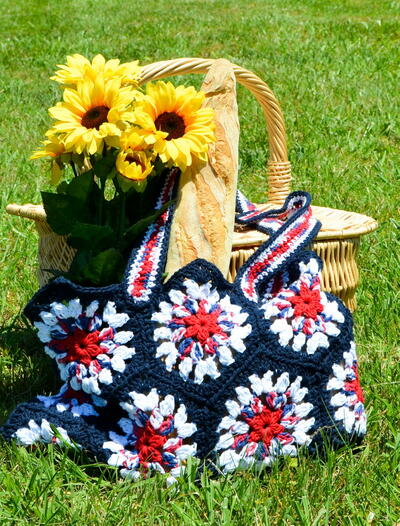 Hexagon Summer Tote Bag