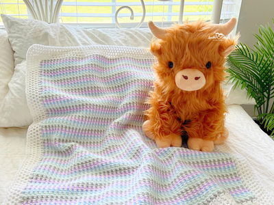Moss Stitch Baby Blanket