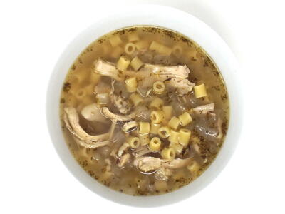 Chicken Ditalini Soup With Lemon And Herbs