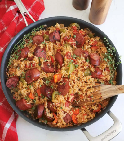 Sausage And Rice Cajun Style 