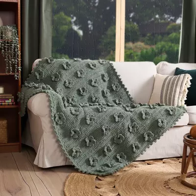 Cozy Meadow Flowers Blanket