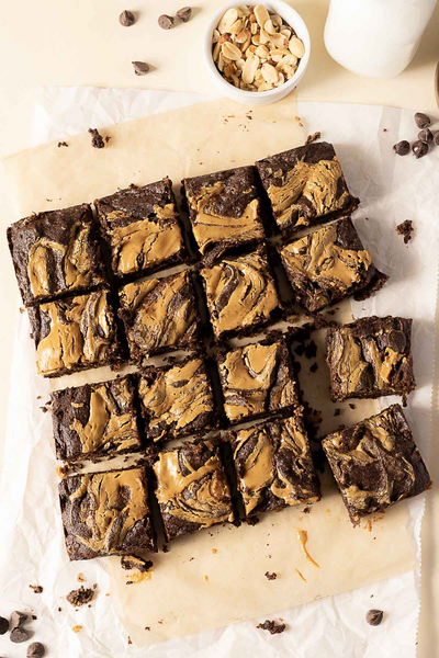 Gluten Free Peanut Butter Brownies