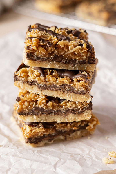 Gluten Free Samoa Cookie Bars