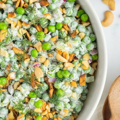 Creamy Dill Pea Salad Recipe