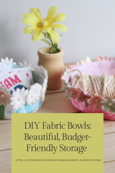 Crafting Chic Fabric Bowls: Stylish Storage Made Simple!