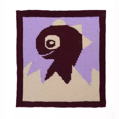 Hatching Dino Knit Blanket 