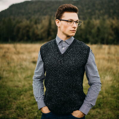 Summit Men's Crochet Vest