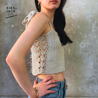 Lace, Bows & Ribbons Crochet Top