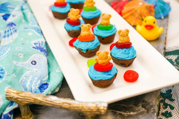 Teddy Bears At The Beach Brownie Bites