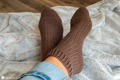 Spike Crochet Sock