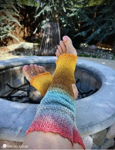 Double Moss Yoga Socks
