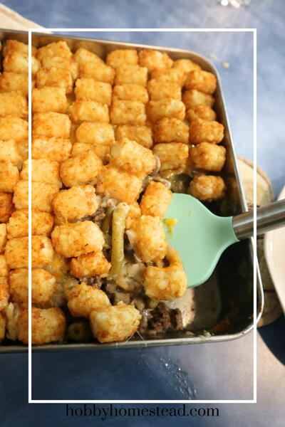 Classic Tater Tot Casserole With Beef And Green Beans