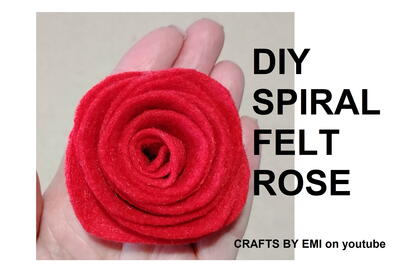 Felt Flower, No Sew