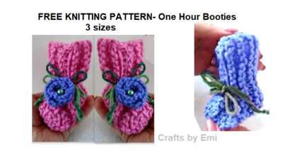 Beginner Baby Booties