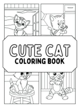 Cute Cat Coloring Book