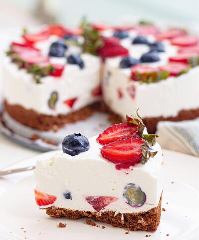 Berry Lemonade Ice Cream Cake