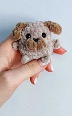 Free Pattern! Crochet Adorable Sweetie Puppy Amigurumi.