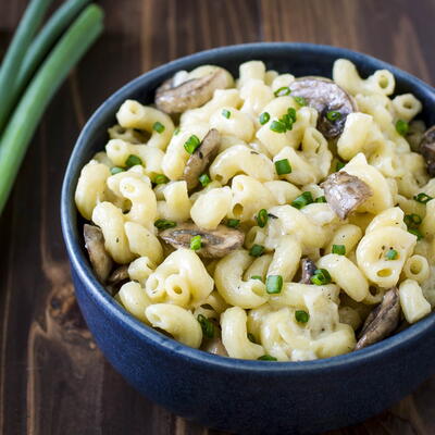 Easy One Pot Mushroom Mac And Cheese