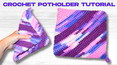 How To Crochet An Easy Double Side Thick Potholder For Beginners