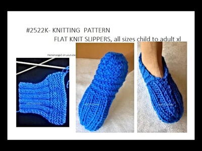 45 Minute Flat Knit Slippers