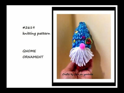 Knit Gnome Ornament