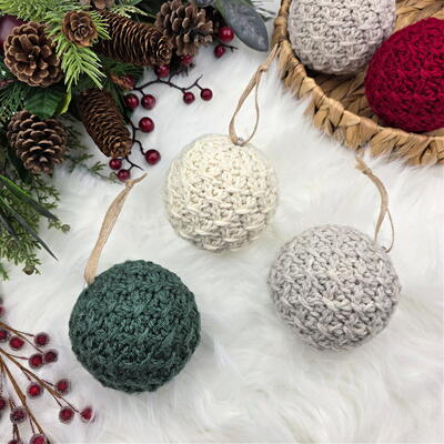 Fireside Crochet Christmas Bauble