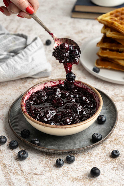 Homemade Blueberry Pancake Syrup