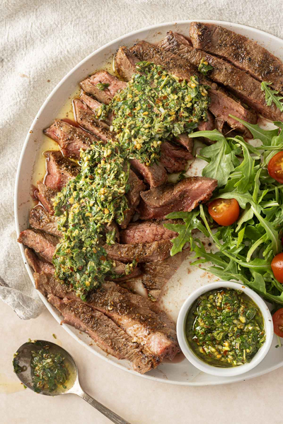 Grilled Flank Steak With Chimichurri