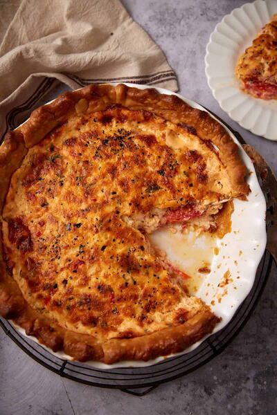 Pimento Cheese Tomato Pie (aka The Ultimate Summer Pie)