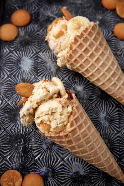 Homemade Banana Pudding Ice Cream