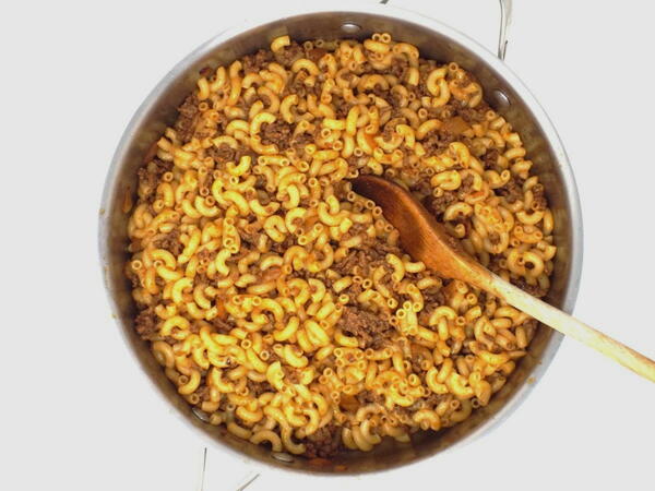 Makarony Po Flotski (russian Navy Style Pasta)