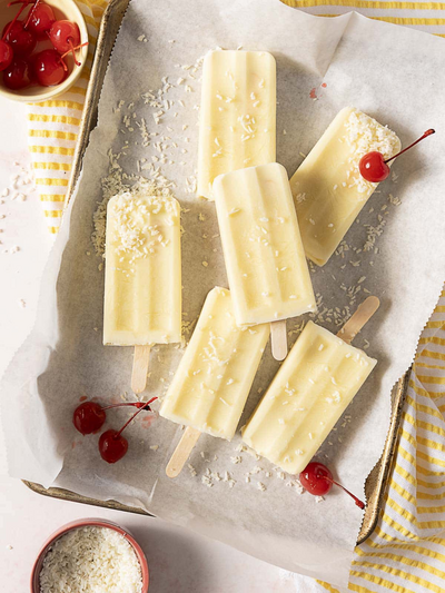 Pina Colada Popsicles