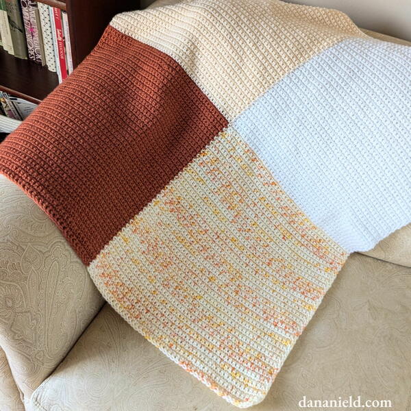Four Square Single Crochet Baby Blanket
