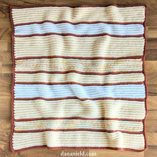 Single Crochet Back Loop Only Baby Blanket