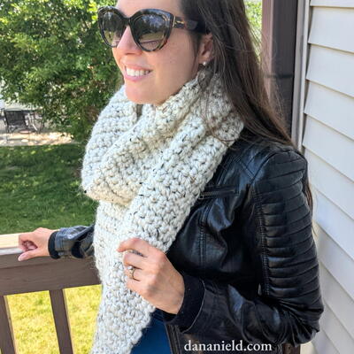 Absolute Beginner Single Crochet Scarf