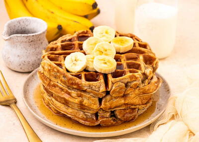 Easy Banana Waffles